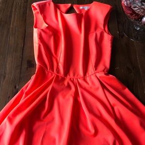 Open back skater dress